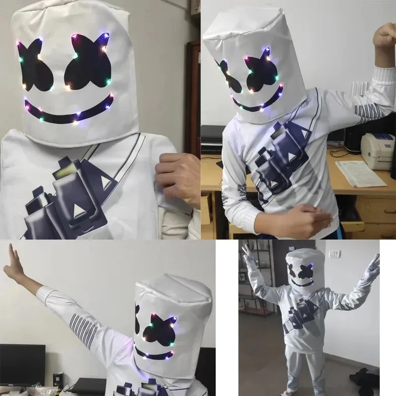 Led Gloves Music - Tenue Premium Halloween DJ LED Cosplay